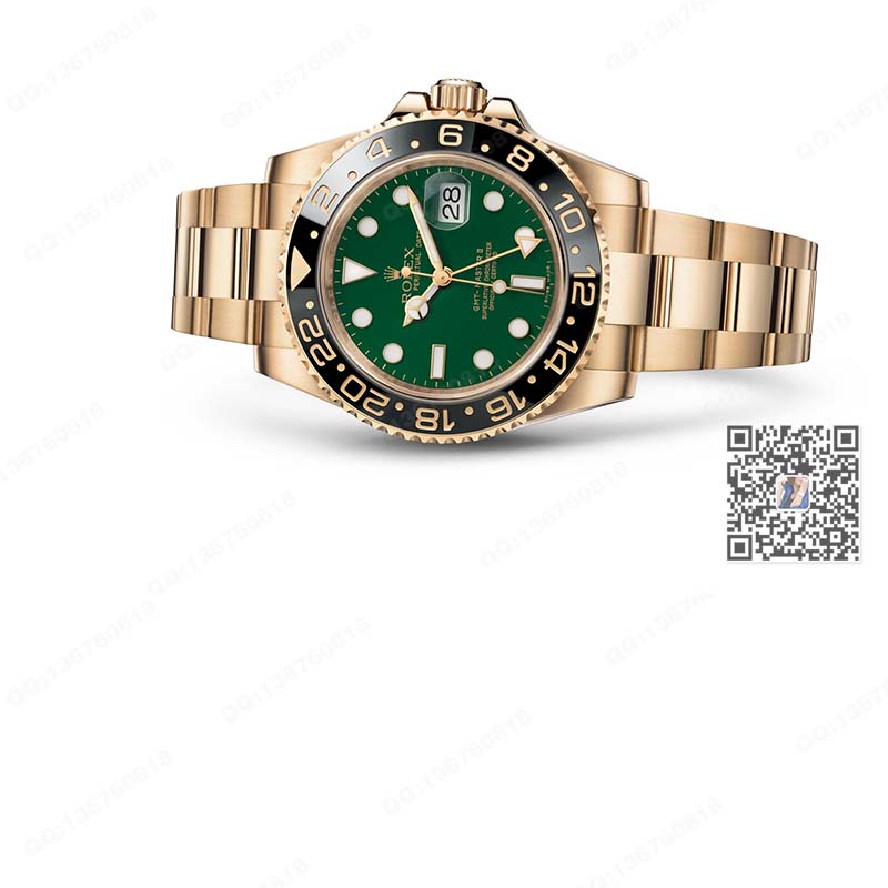 勞力士Rolex格林威治型機(jī)械男表【116718LN】【雙時(shí)區(qū)】【瑞士機(jī)芯】【夜光】